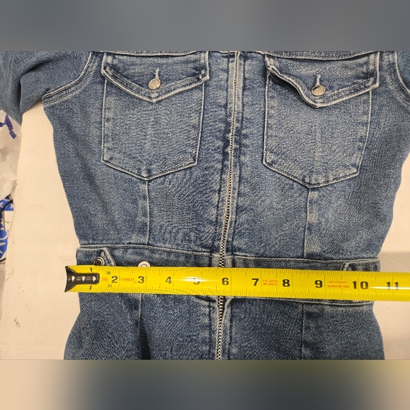 NWT GOOD AMERICAN DENIM JUMPSUIT Sz 1/ Small - Picture 13 of 16